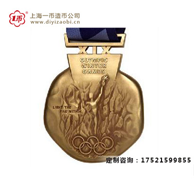 上海一币造币解析奥运会定制镀金奖牌